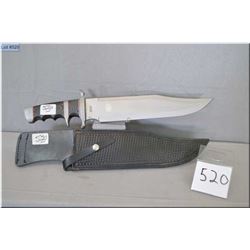 Large Schrade Knife  Extreme Survival Model Score w/12" blade c/w leather scabbard