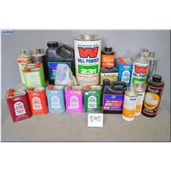 Lot of Two Boxes : Various Parts Cans of various gun powder