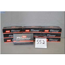 Tray Lot :  Approx . 10 Boxes CCI Blazer .9 MM Ruger Ammo