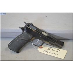CZ Mod 75 .9 MM Luger cal 10 shot semi auto Pistol w/ 120 mm bbl [ blued finish, fixed sights, Pachm
