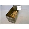 Image 1 : Small green metal ammo box : approx 1/2 full .38 Spec Reloads