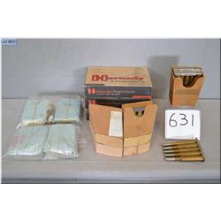 Tray Lot : 3 Boxes ( 20 rnds per ) .8 x 56 Hungarian ammo - 4 boxes .8 MM x 56 R cal ammo - 15 Rnds 