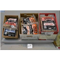 Lot  of 3 Boxes  : Bags of True North Smoker's Chips : Apple, Mesquite , Hickory etc - Smoker's Wood