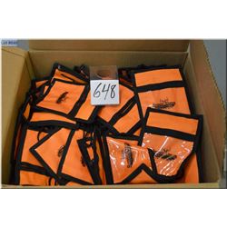 Box : Stony Creek Outfitter's License & Tag Holders - fluorescent orange, several hundred  - new