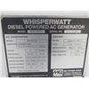 Image 4 : WHISPER WATT DIESEL POWERED AC GENERATOR