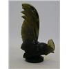 Image 1 : A LALIQUE CAR MASCOT, 'Coq Nain', No.1135, (Cockrel), smoked glass with amethyst inclusion, (tail...