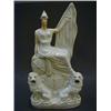 Image 1 : A STAFFORDSHIRE FLATBACK FIGURE, 19th Century, Britannia, height 38cm  100-150...