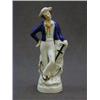 Image 1 : A STAFFORDSHIRE FIGURE, 19th Century, salior boy beside anchor, height 19cm  30-40...