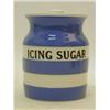 Image 1 : A T.G. GREEN CORNISH WARE 'ICING SUGAR' JAR, black shield backstamp, height 13cm  30-40...