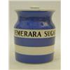 Image 1 : A T.G. GREEN CORNISH WARE 'DEMERARA SUGAR' JAR, black shield backstamp, height 14cm  30-40...