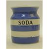 Image 1 : A T.G. GREEN CORNISH WARE 'SODA' JAR, black shield backstamp, height 13cm  40-60...