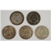 Image 2 : (5) 1876-CC SEATED DIME'S