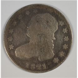 1821 BUST QUARTER  G/VG