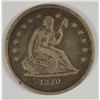 Image 1 : 1840-O SEATED QUARTER (NO DRAPERY) VG