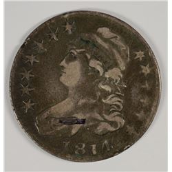1814 BUST HALF DOLLAR FINE