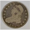 Image 1 : 1820 BUST HALF DOLLAR G/VG