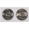 Image 1 : LOT OF ( 2 ) BU FRANKLIN HALF DOLLARS: 1957 AND 1959-D