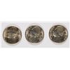 Image 1 : LOT OF ( 3 ) 1943-D BU JEFFERSON WAR NICKELS