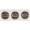 Image 2 : LOT OF ( 3 ) 1943-D BU JEFFERSON WAR NICKELS