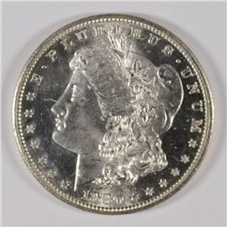 1880-S MORGAN SILVER DOLLAR, GEM BU, LOOKS PL