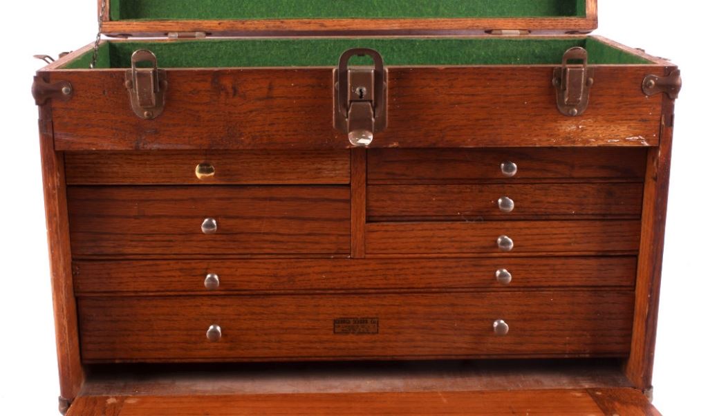 Antique Wooden Machinist Tool Chest This is an ant