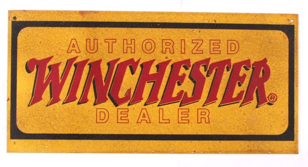 Authorized Winchester Dealer Sign circa 19401950