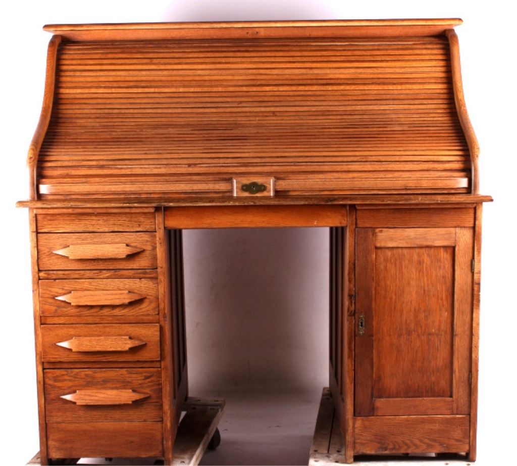 Antique Roll Top Desk This is an antique roll top