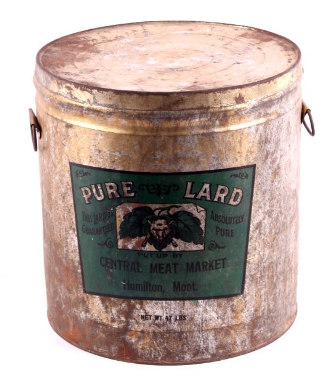 Hamilton Montana Lard Can with Lid This is a lard