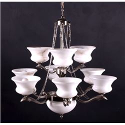 Antique Alabaster Chandelier