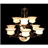 Image 8 : Antique Alabaster Chandelier
