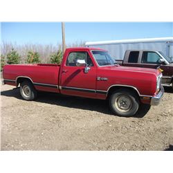 1988 DODGE RAM 100 TRUCK