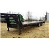 Image 1 : 2004 DOUBLE A 30' TRIPLE AXLE GOOSE NECK FLAT DECK TRAILER