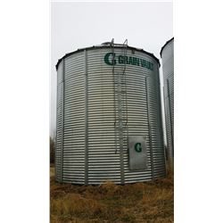 BIN #4 - 2001 GRAIN VAULT 5 RING BIN ON STEEL FLOOR