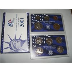 2001-S UNITED STATES 10 PIECE PROOF SET RED BOOK ORIGINAL ISSUE VALUE IS $19.95!! COMES IN ORIGINAL