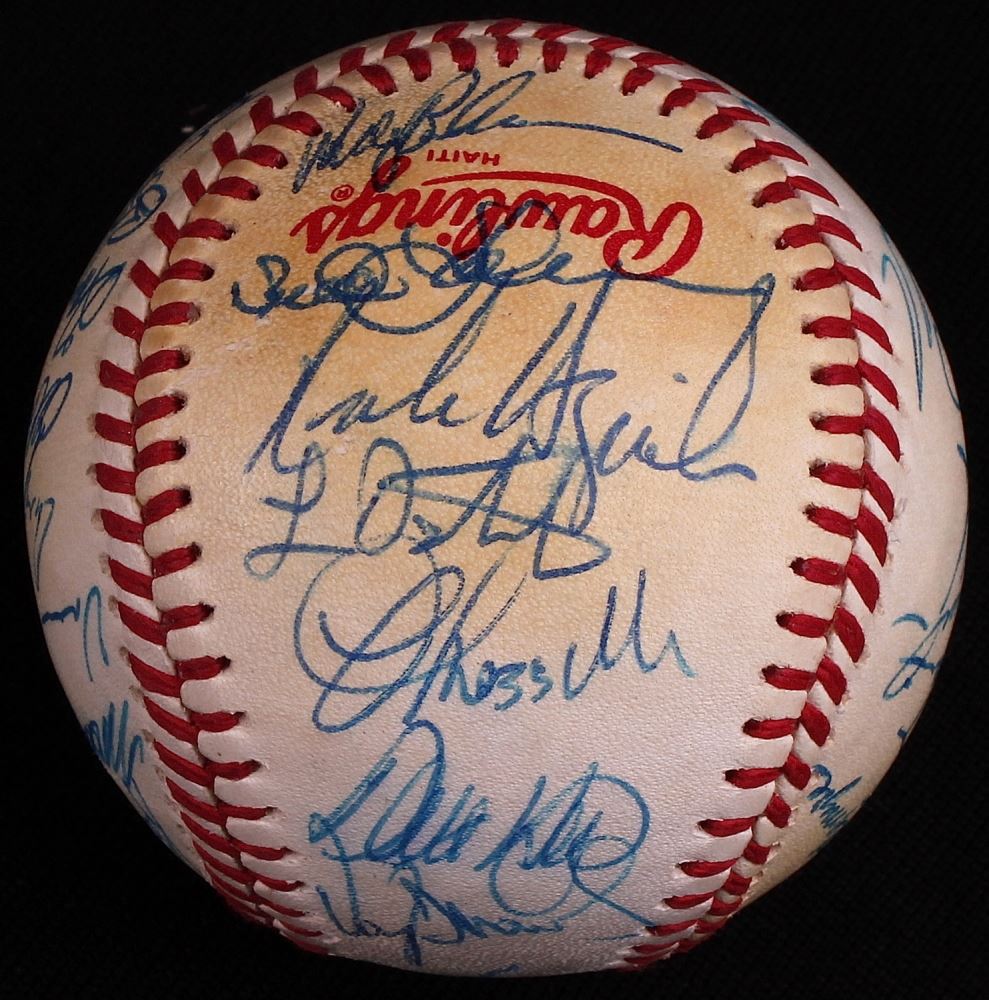 1986 mets autographed baseball