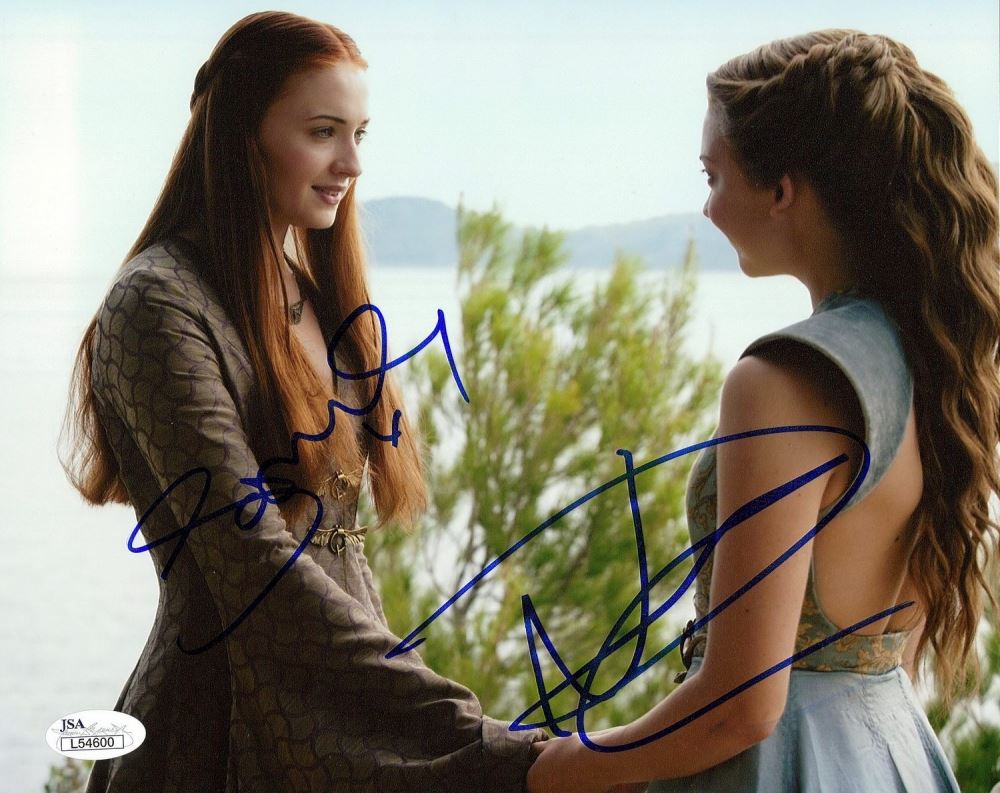 Natalie Dormer Sophie Turner Signed Game Of Thrones 8x10