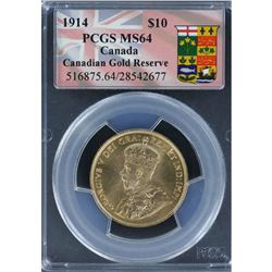 1914 $10 Gold NGC MS64.  Trends Value: $9000
