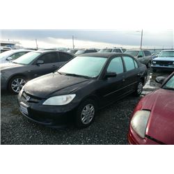 05 Honda Civic 4dr Sedan - T - DRIVE