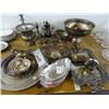Image 1 : Silverplate Candlesticks, Platter, Urn, Punch Bowl & More