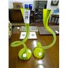 Image 1 : 2 Yellow Art Glass Décor - No Shipping - 2 Times the Money