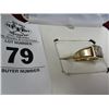 Image 4 : 10 Kt. YG Man's Ring 5 Prong Set Brilliant Diamond w/Appr. ($1,495.00)