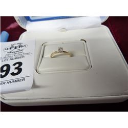 0.17 14 Kt. YG Ladies Solitaire Ring