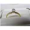 Image 2 : 0.17 14 Kt. YG Ladies Solitaire Ring