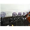 Image 1 : Glass Flowers w/Metal Stand