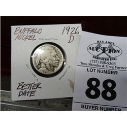 1926-D Buffalo Nickel