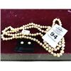 Image 1 : Pink Pearls w/Earrings