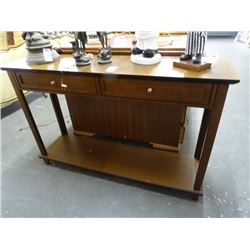 Wood 2 Drawer Sofa Table