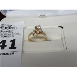 14 K. YG Ladies Wedding Set .22 Cts. VS-15 .30 Cts. Diamonds (Retail $1,195)