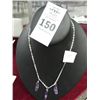 Image 1 : Silver Necklace w/Semi Precious Stones