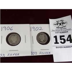 1902/06 Silver Cents